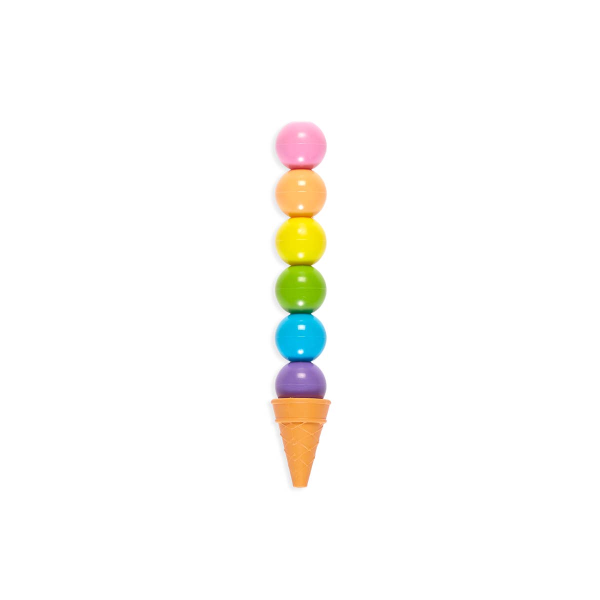 Rainbow Scoops Vanilla Scented Stacking Erasable Crayon