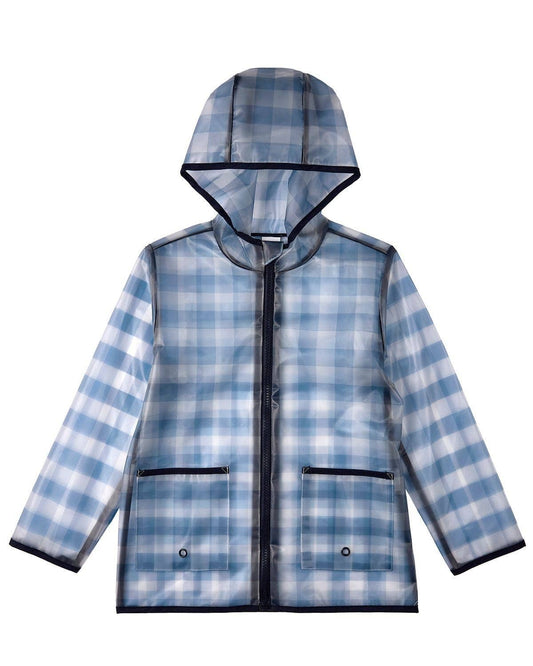 Checkmate Kids Raincoat with Pouch: Navy / 12