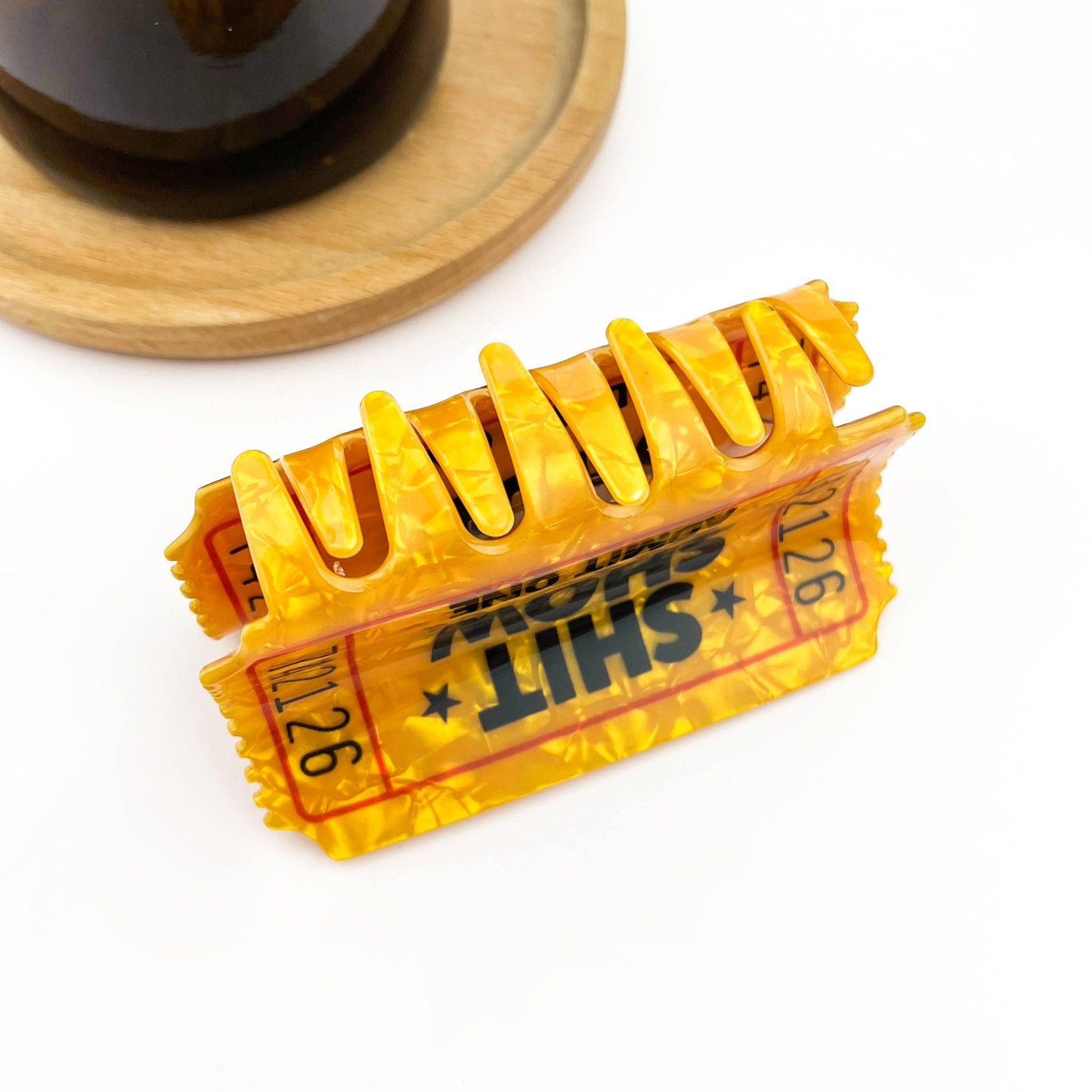 Funny Ticket Hair Claw Clip: Ticket