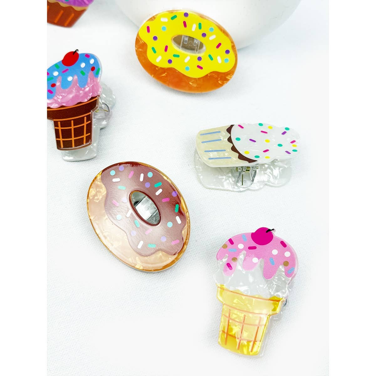 Premium Quality Donut and Ice Cream Hair clip Claw Clip