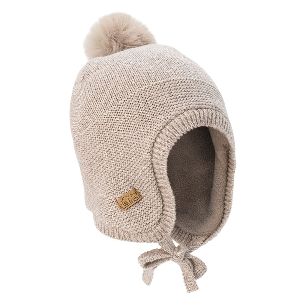 Jan & Jul - Pom Pom Knit Hat - Wheat Field