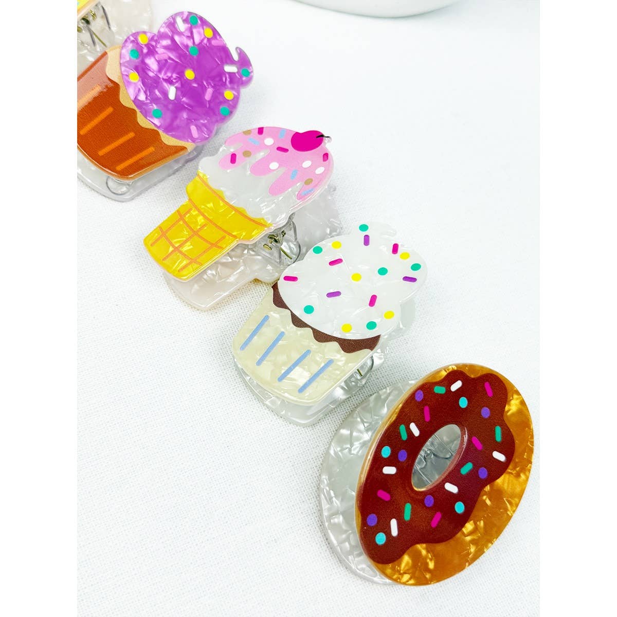 Premium Quality Donut and Ice Cream Hair clip Claw Clip