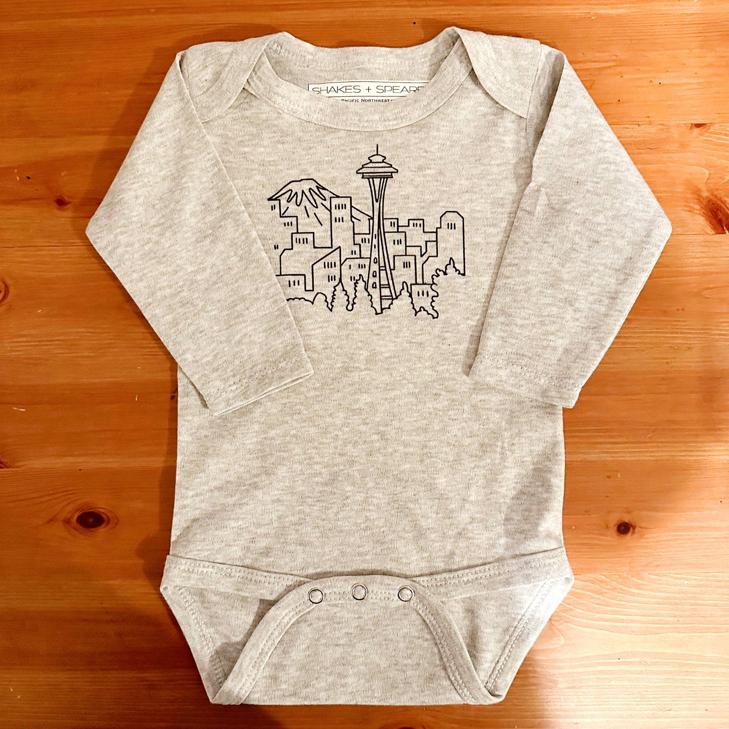 Seattle Bodysuit : Heather Grey/Seattle / 3-6Months