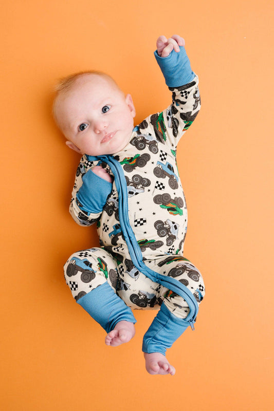 Monster Trucks Bamboo Sleeper: 0-3M
