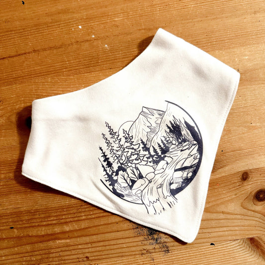 Handkerchief Bib -  PNW / Heather Grey / One Size