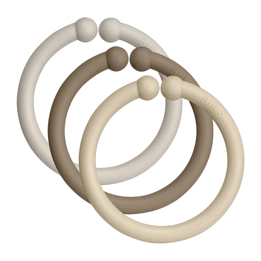 BIBS Loops set 12 Sand/Vanilla/Oak