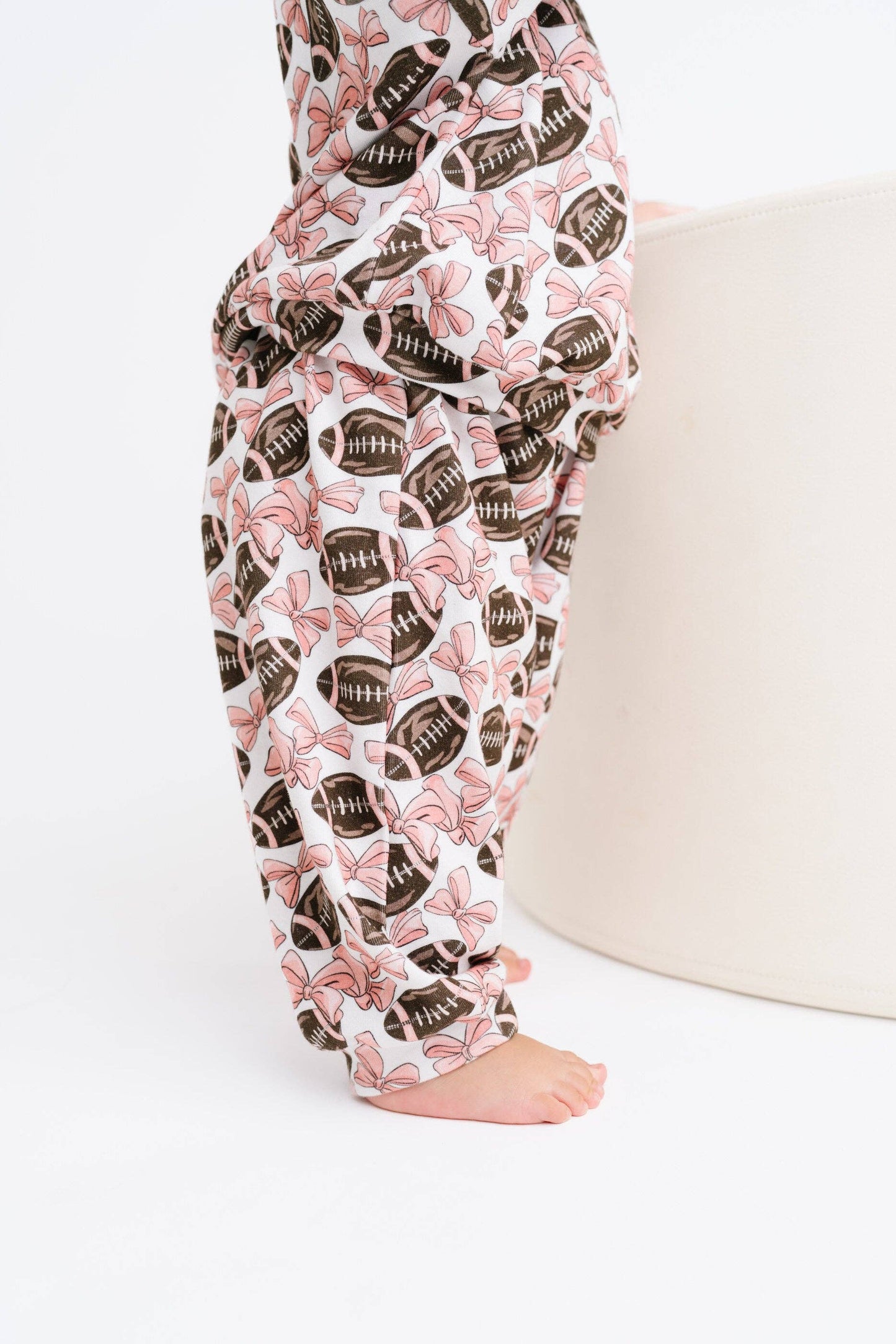 Bows & Touchdowns Sweatsuit: 3T