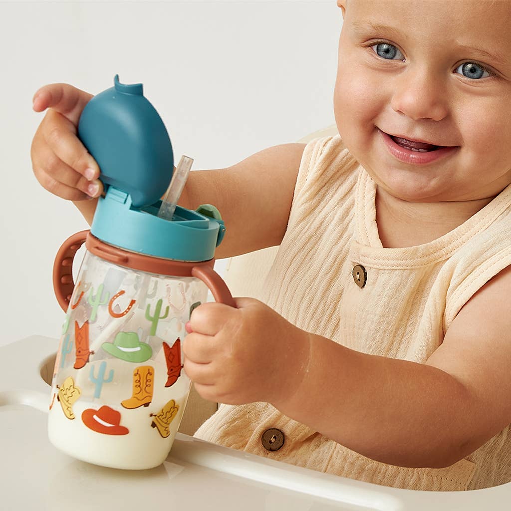 *NEW OPTIONS* Itzy Sips™ - Straw Cup With Snap-Close Lid: Woodland