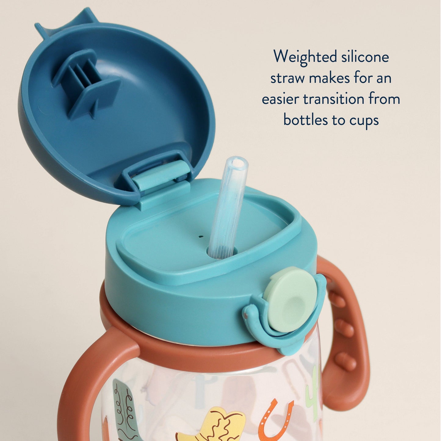 *NEW OPTIONS* Itzy Sips™ - Straw Cup With Snap-Close Lid: Woodland