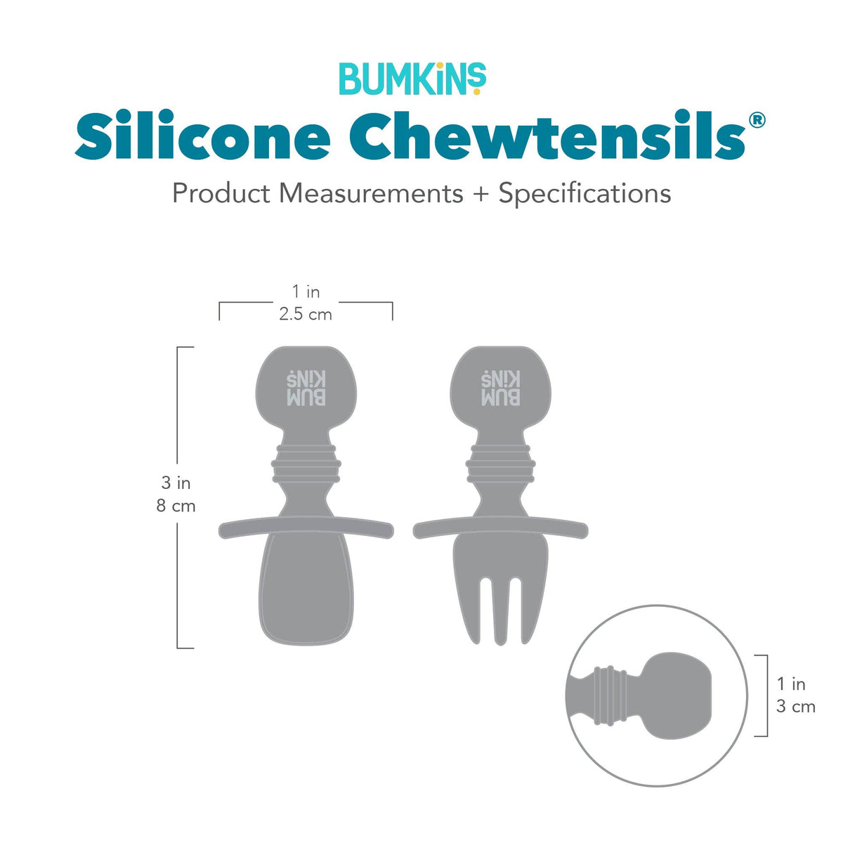 Silicone Chewtensils®: Blue