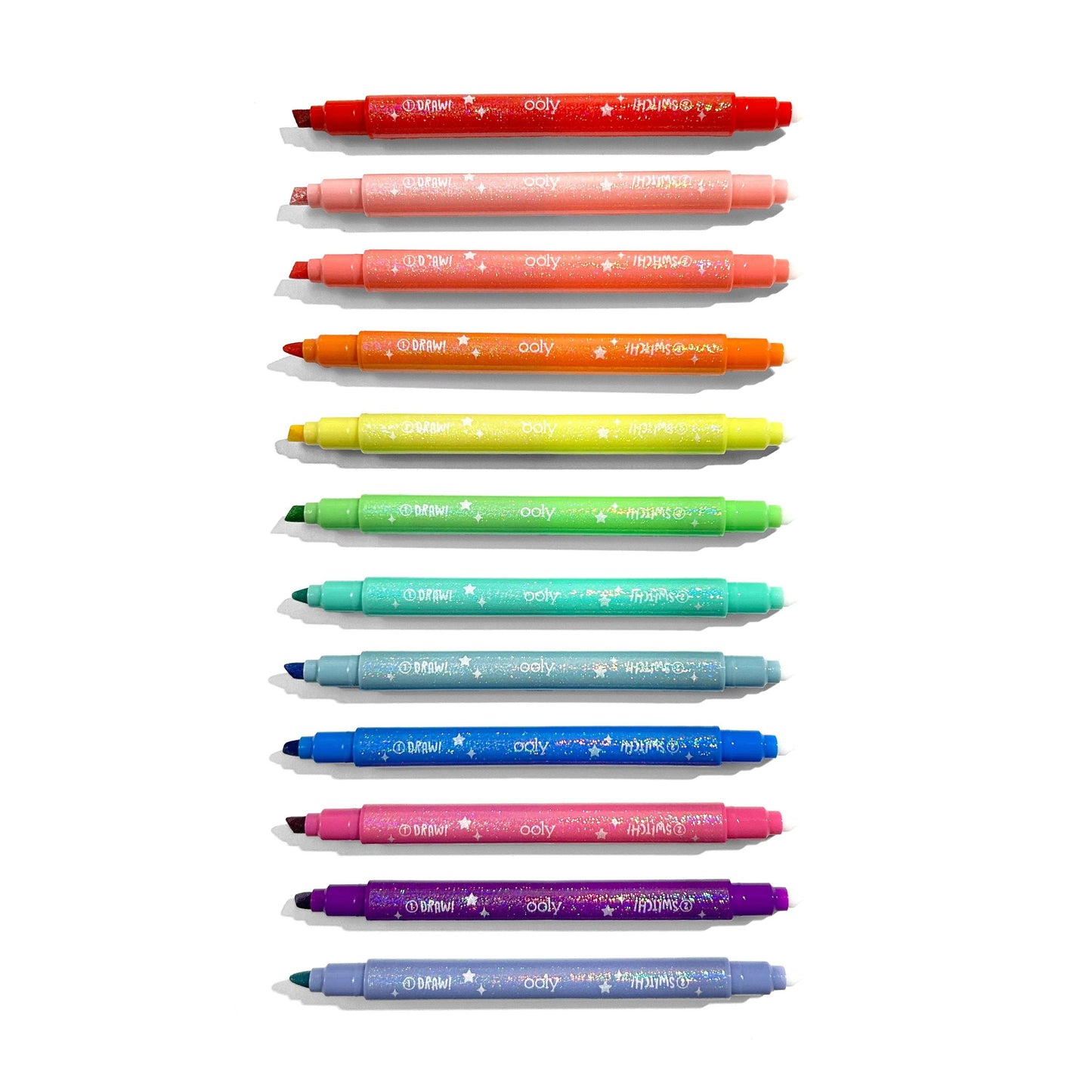 Switch-eroo! Sparkle Color Changing Markers - Set of 12