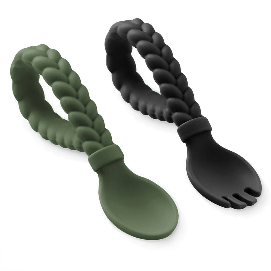 Sweetie Spoons™ Spoon + Fork Set: Mint