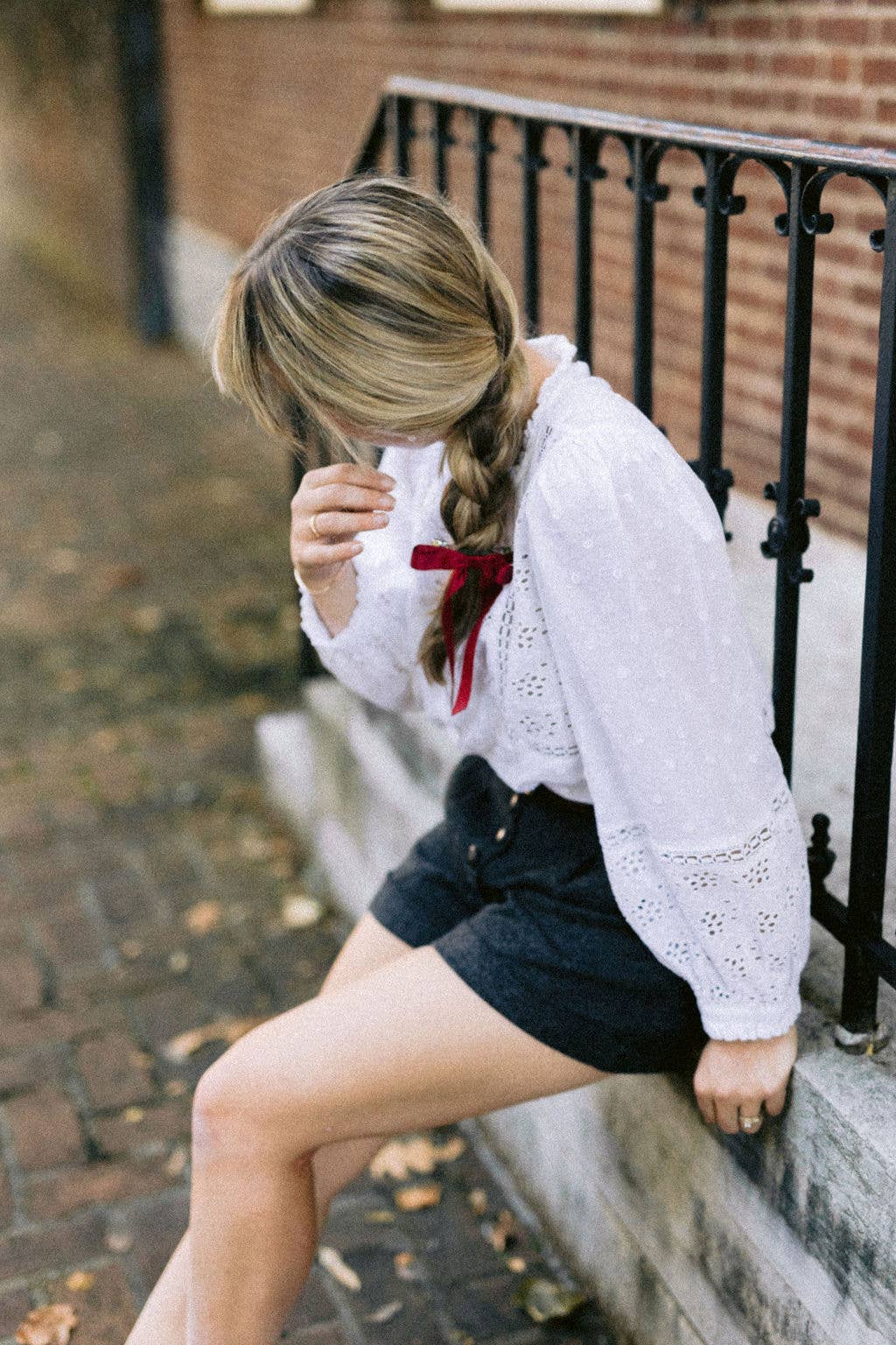 Thin Matte Satin Hair Bow Barrette | Micro Florence Bow: Hazelnut