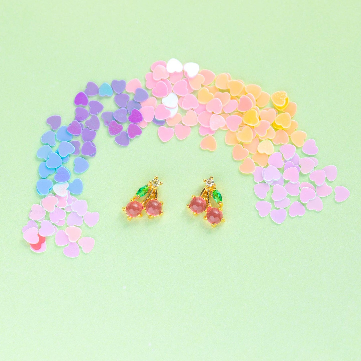 Cherry Studs: Gold