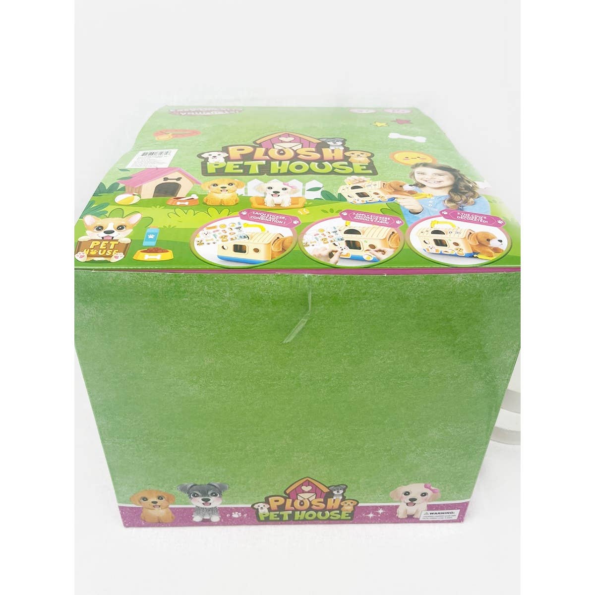 Plush Pet House With Pet Toy: MIX COLOR / ONE(6)
