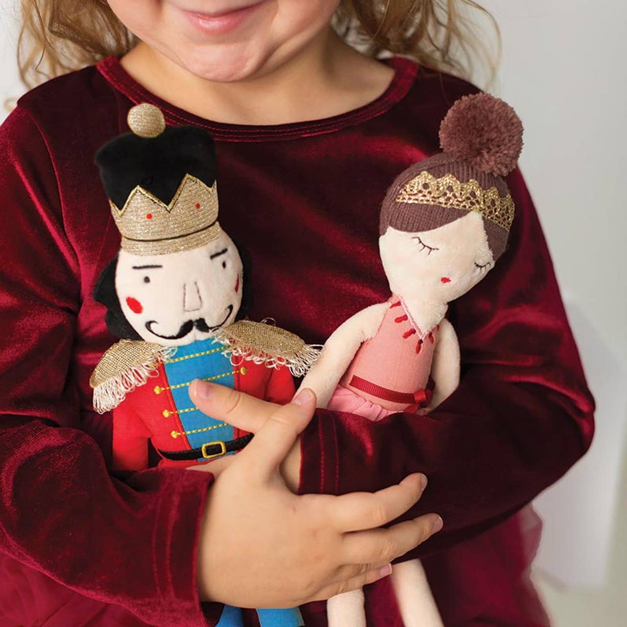 Plush Doll - Pink Ballerina: Wipe Clean with Damp Cloth / 70% Linen Cotton/30% Polyester/100% Poly Fill