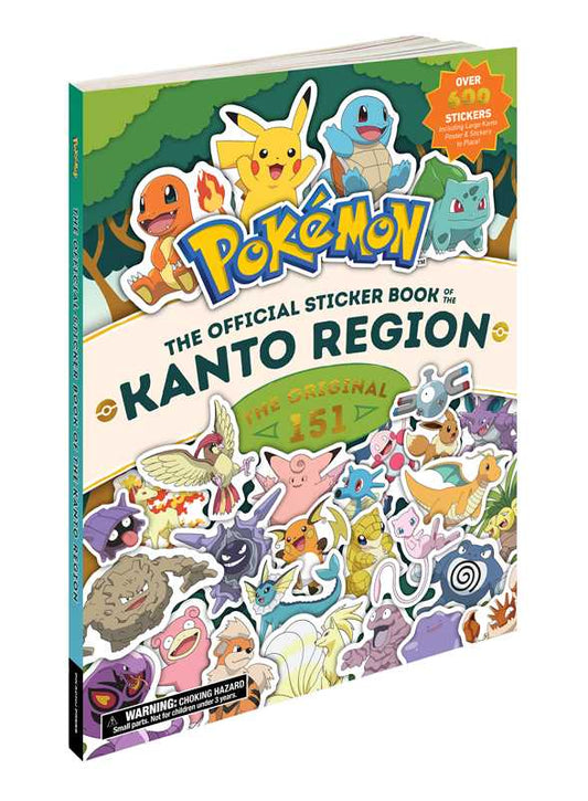 Pokémon The Official Sticker Book of the Kanto Region by Pikachu Press: Paperback; 108 pages / English