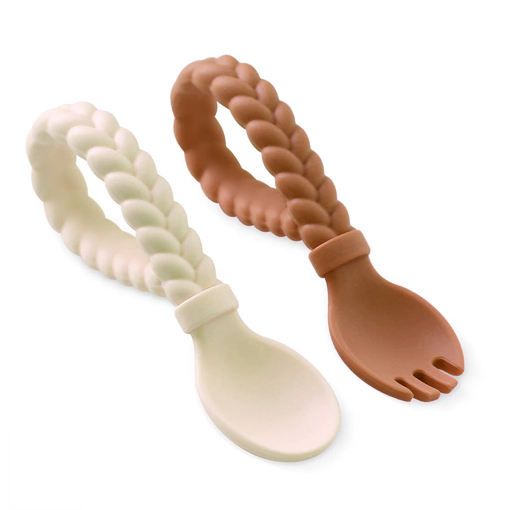 Sweetie Spoons™ Spoon + Fork Set: Blue