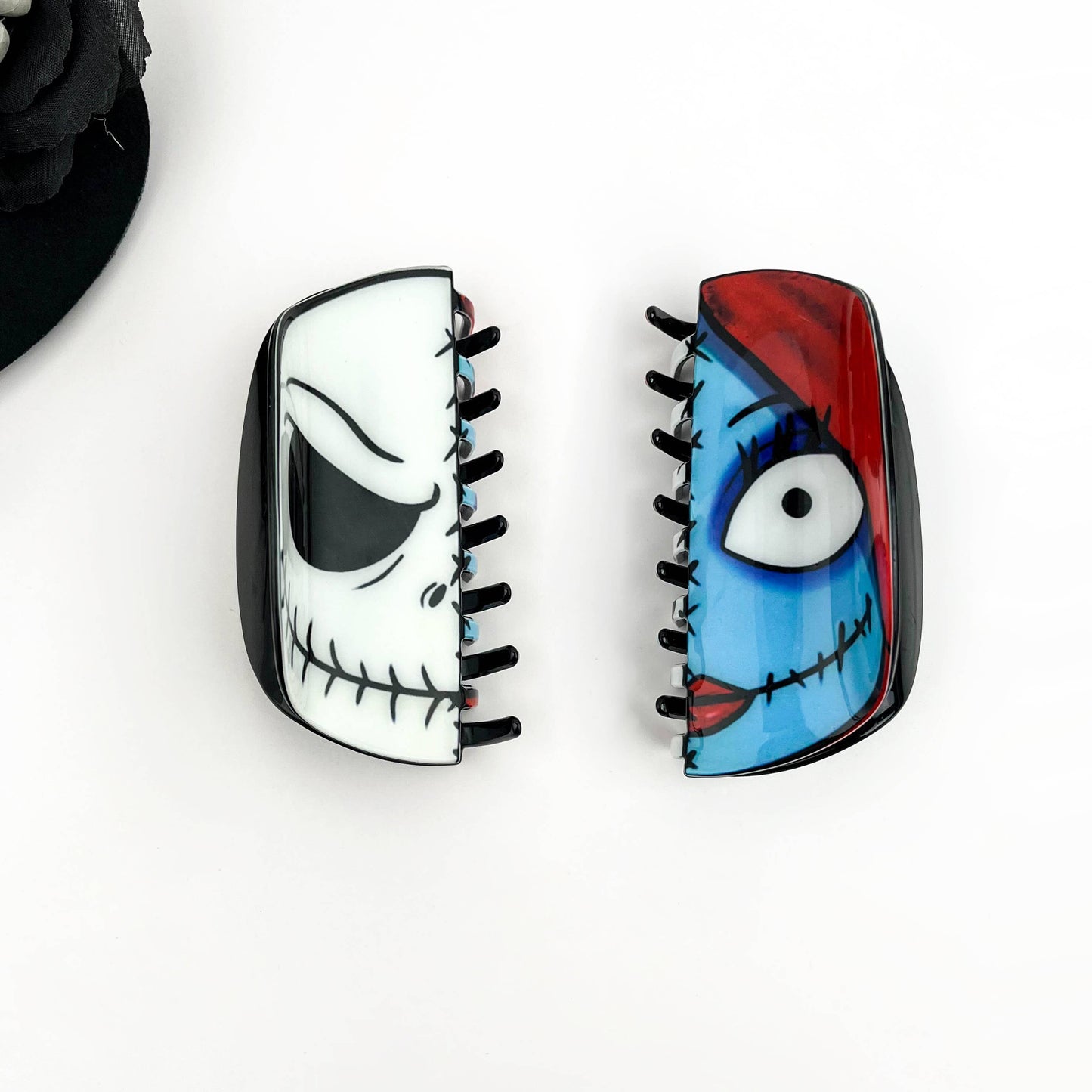 Quirky Party Claw Clip, Fun Hair Clip for Easter & Halloween: Different on both sides
