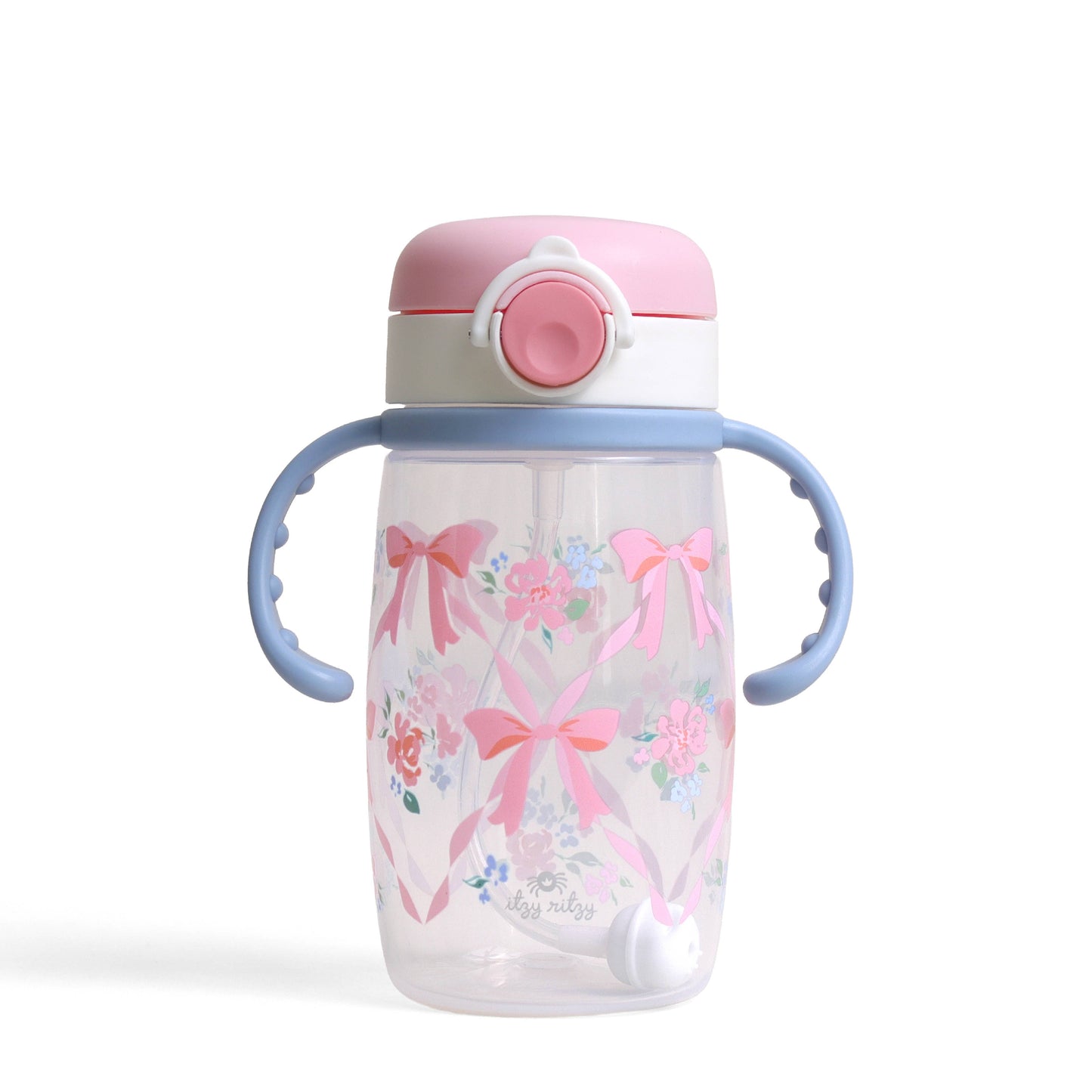 *NEW* Itzy Sips™ - Straw Cup With Snap-Close Lid: Ribbons & Roses