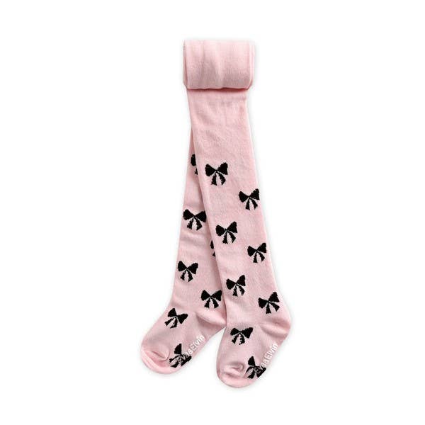 Girls Tights Jane Ribbon - Pink: Pink / S (1-3T)