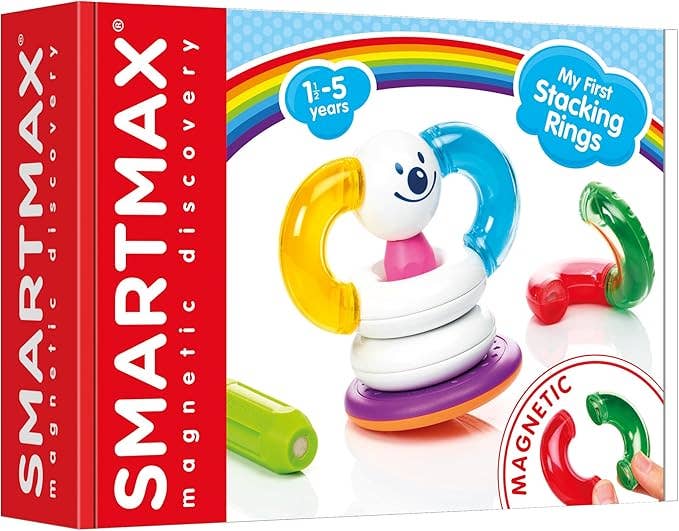 SMARTMAX My First Stacking Rings Magnetic Building Toy