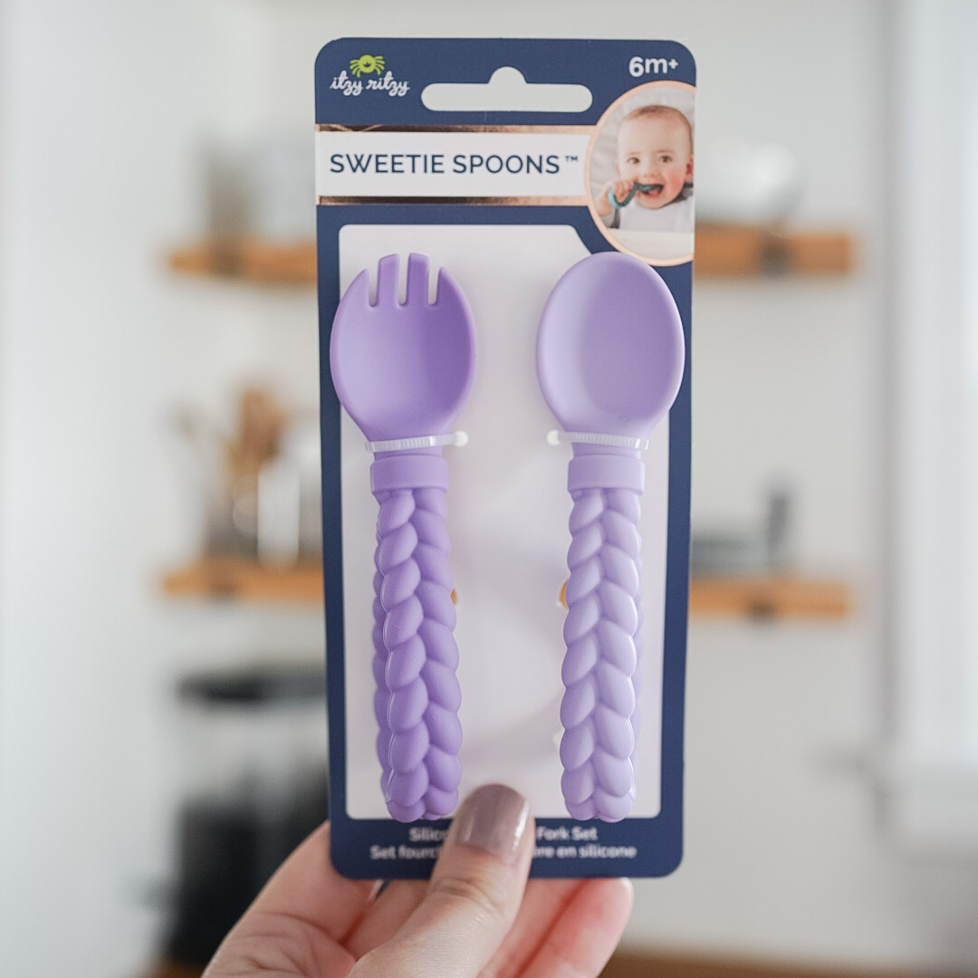Sweetie Spoons™ Spoon + Fork Set: Blue