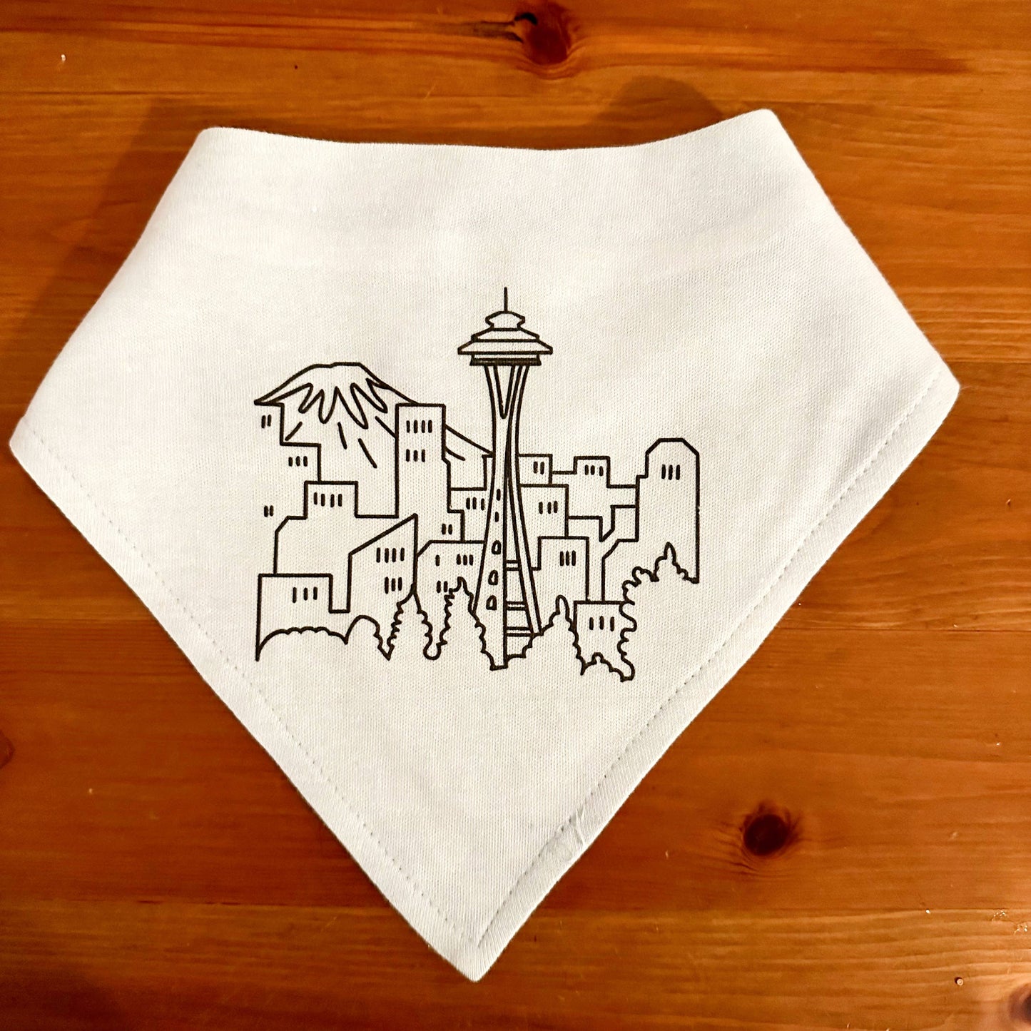 Handkerchief Bib - Seattle / Grey Heather / One size