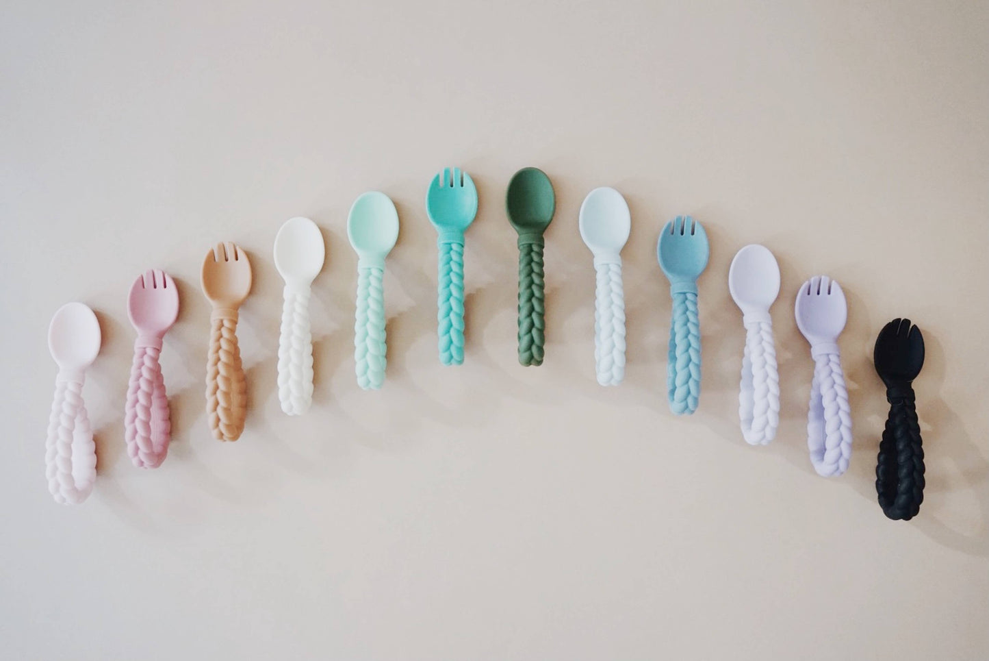 Sweetie Spoons™ Spoon + Fork Set: Mint