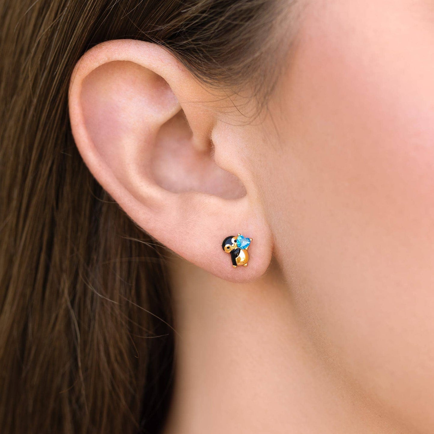 Penguin Crush Studs: Gold