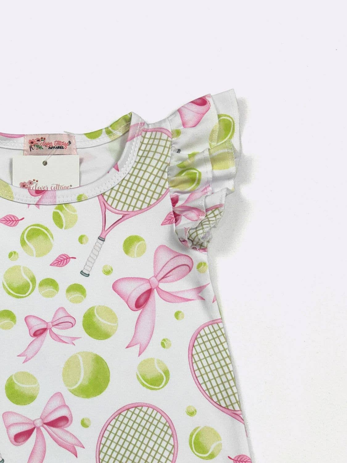 Preppy Tennis Baby Romper: 0/6mo