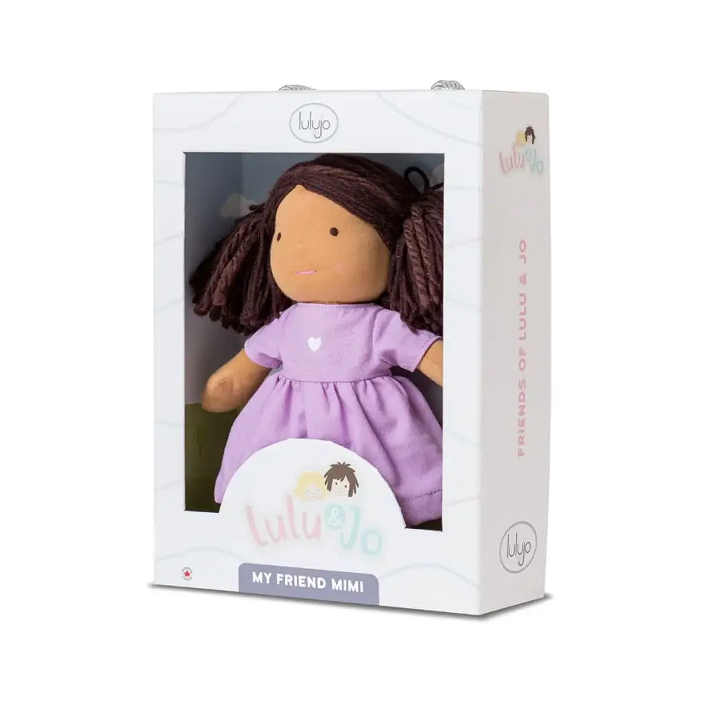 Waldorf-Inspired Doll – Handcrafted, 10" My Friend Mimi dark skin