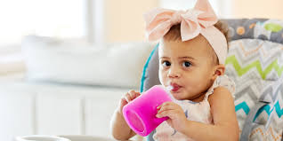 PopYum Single cup with Handles Silicone Training Cup with Straw Lid, for Baby, Infant and Toddler, Tumbler, Sippy, handles, 5 ounce