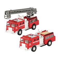 Diecast Pull-Back Firetruck 5.5" by Schylling
