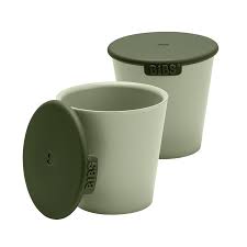 BIBS Cup Set Sage 2 cups & lid set