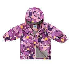 Jan & Jul - Fleece Lined Rain Jacket - Purple Dream