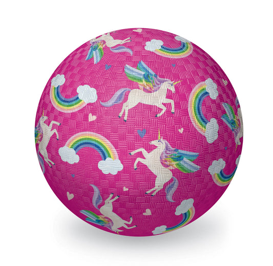 7" Playground Ball - Unicorn Rainbow