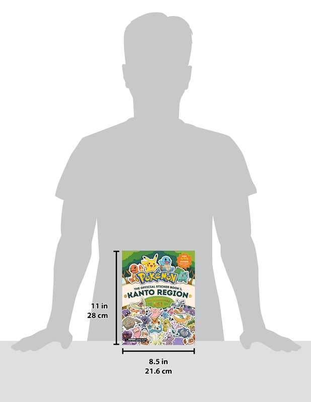 Pokémon The Official Sticker Book of the Kanto Region by Pikachu Press: Paperback; 108 pages / English
