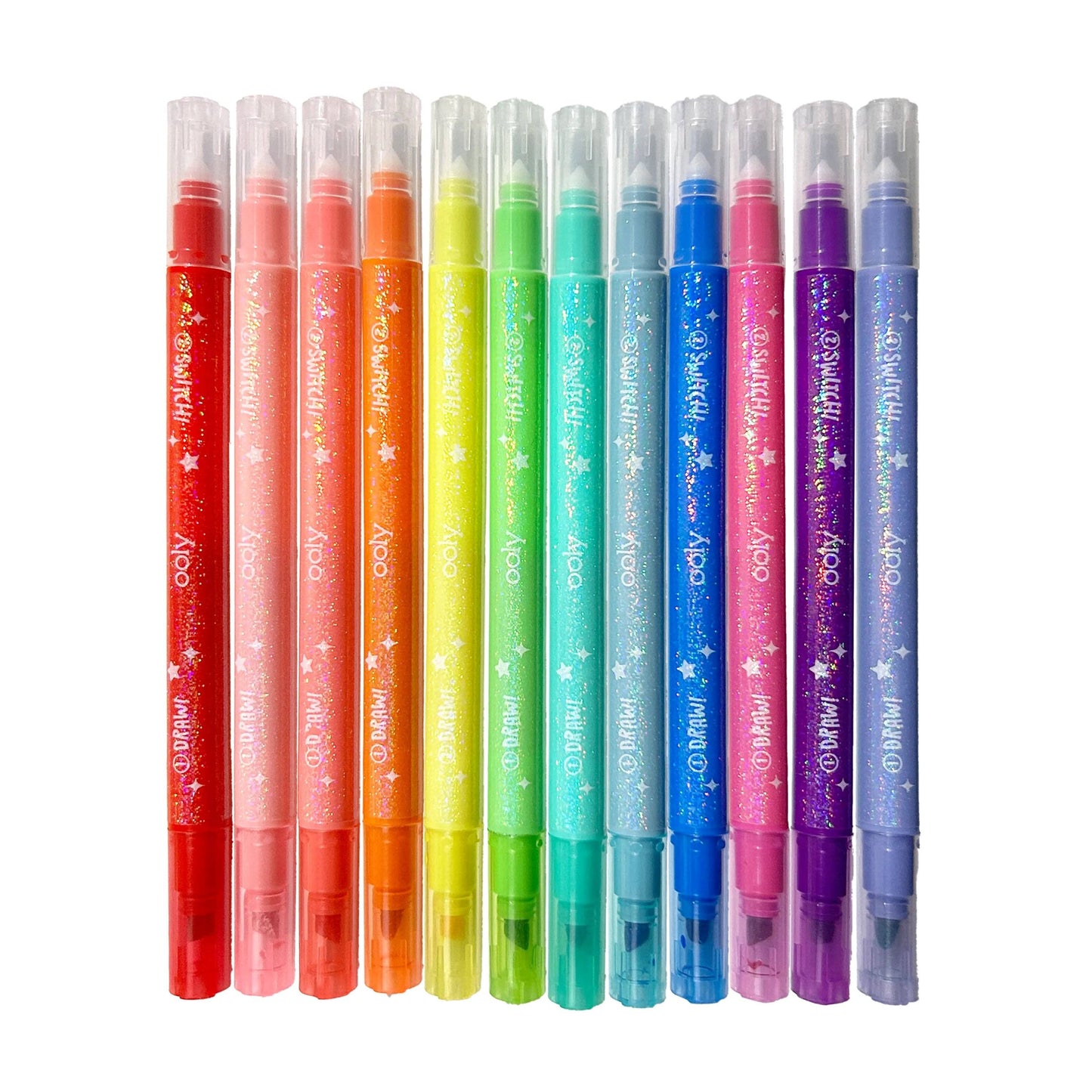 Switch-eroo! Sparkle Color Changing Markers - Set of 12