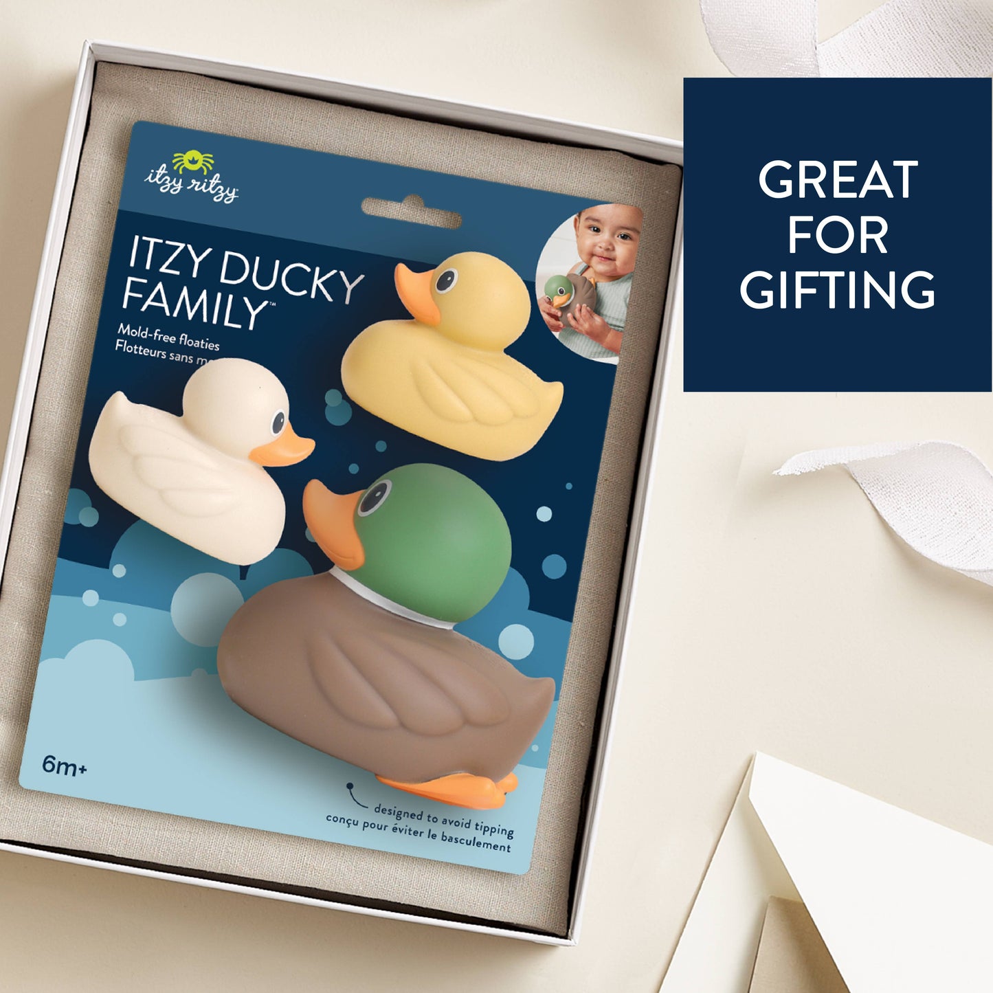*NEW OPTION* Itzy Ducky Family™ - Bath + Water Table Toys: Mallard