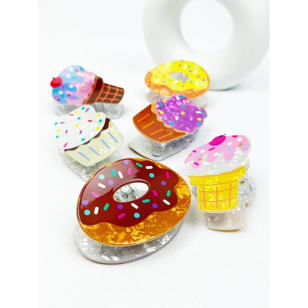 Premium Quality Donut and Ice Cream Hair clip Claw Clip
