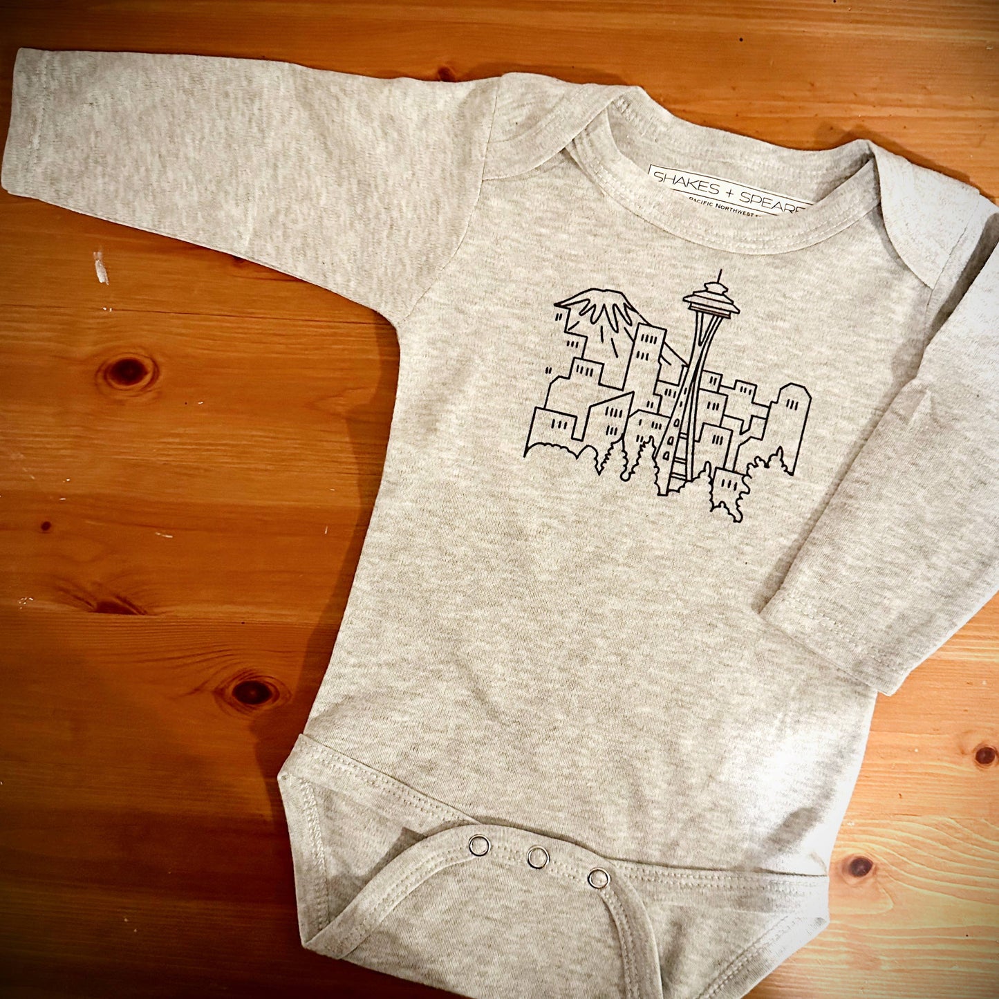 Seattle Bodysuit : Heather Grey/Seattle / 6-12Months