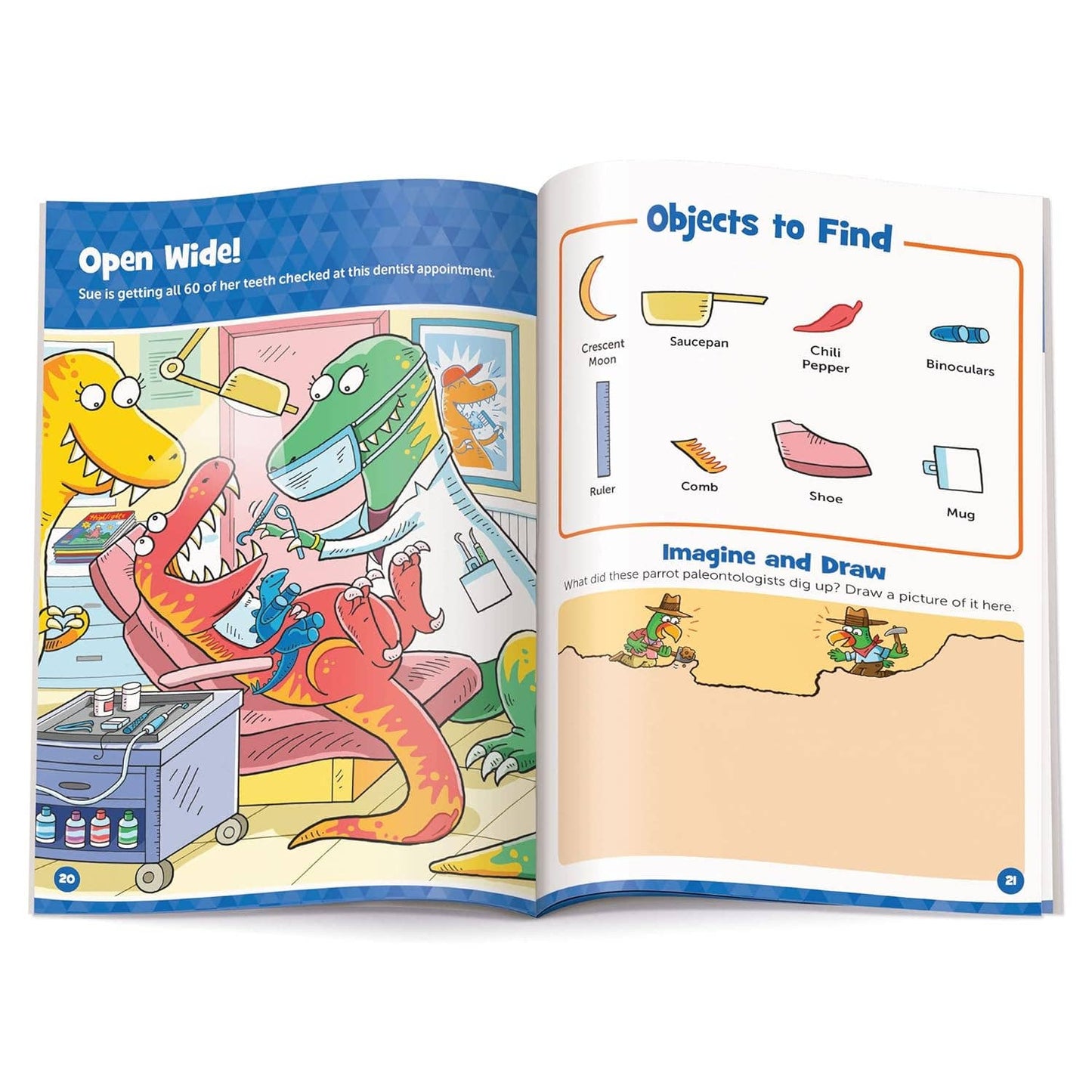 Dinosaur Hidden Pictures Puffy Sticker Playscenes