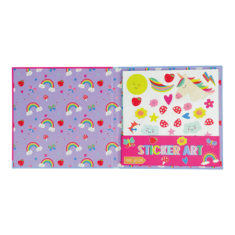 Rainbow Fairy Sticker Art