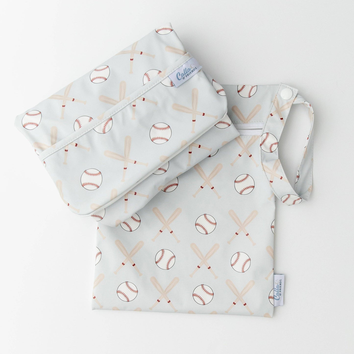 The Grayson Long Sleeve Bib - Baseball: Pink / 6-36M