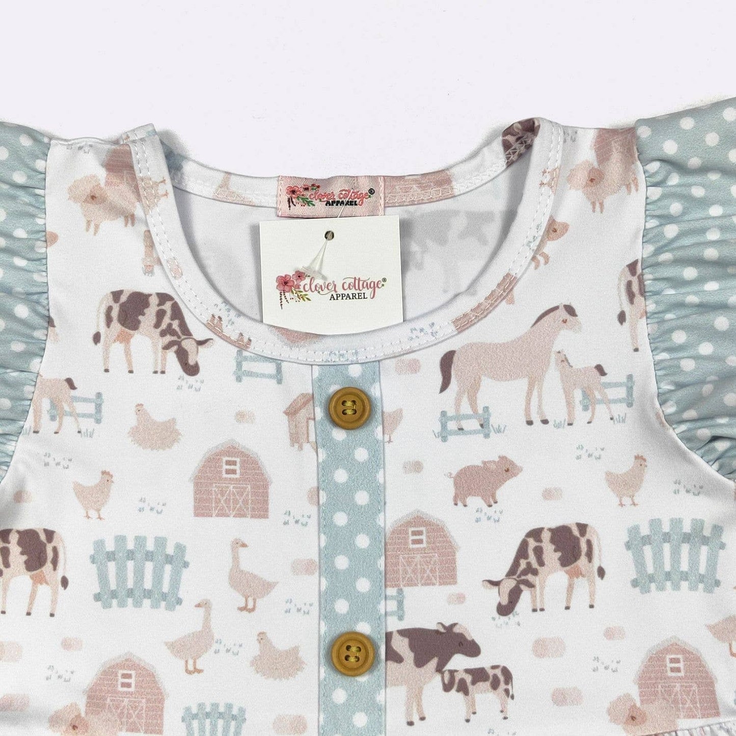 Barnyard Blue Girls Dress: 3t