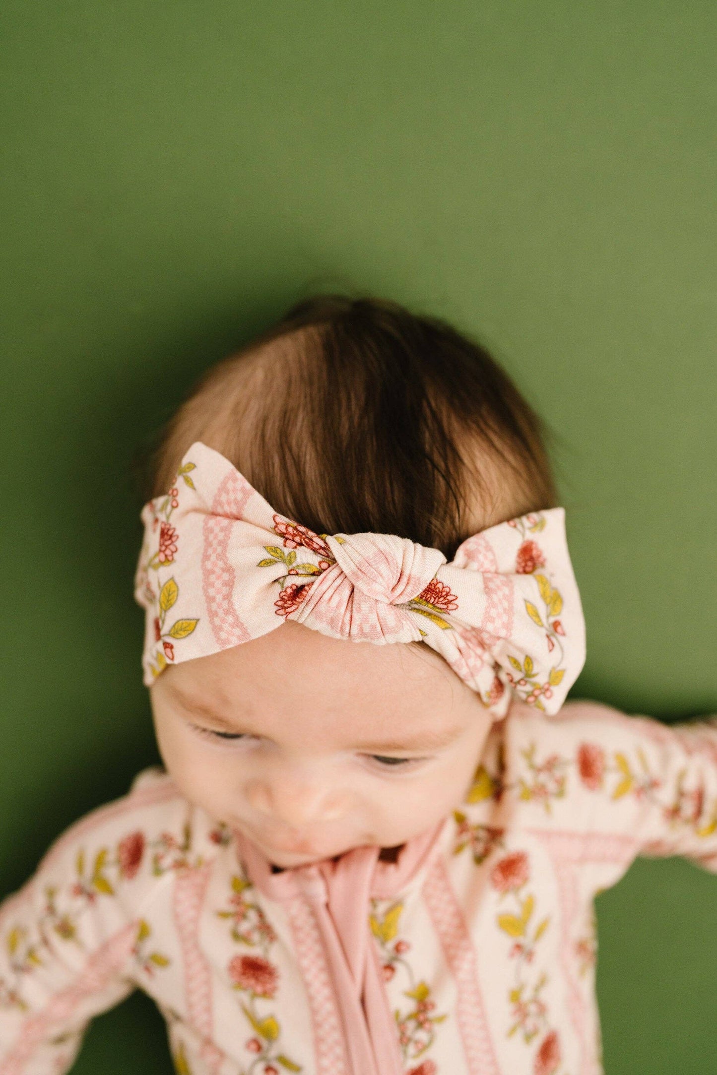 Vintage Floral Stripe Bamboo Sleeper: 2T