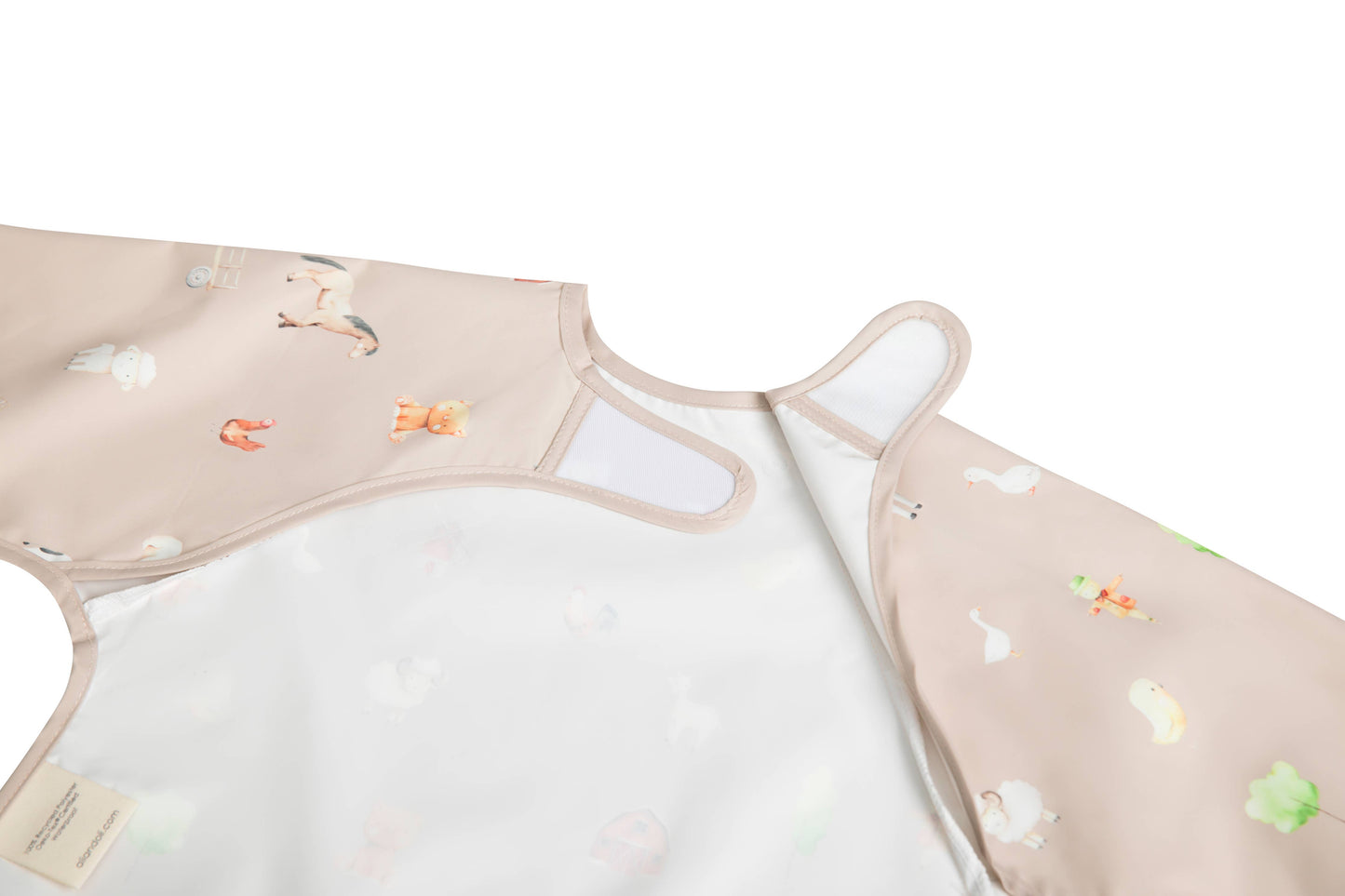 Ali & Oli Smock Bib for Baby & Toddler Long Sleeve (Farm)