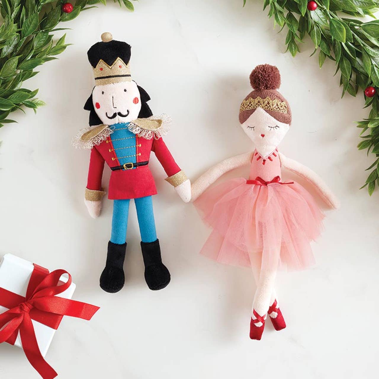 Plush Doll - Pink Ballerina: Wipe Clean with Damp Cloth / 70% Linen Cotton/30% Polyester/100% Poly Fill