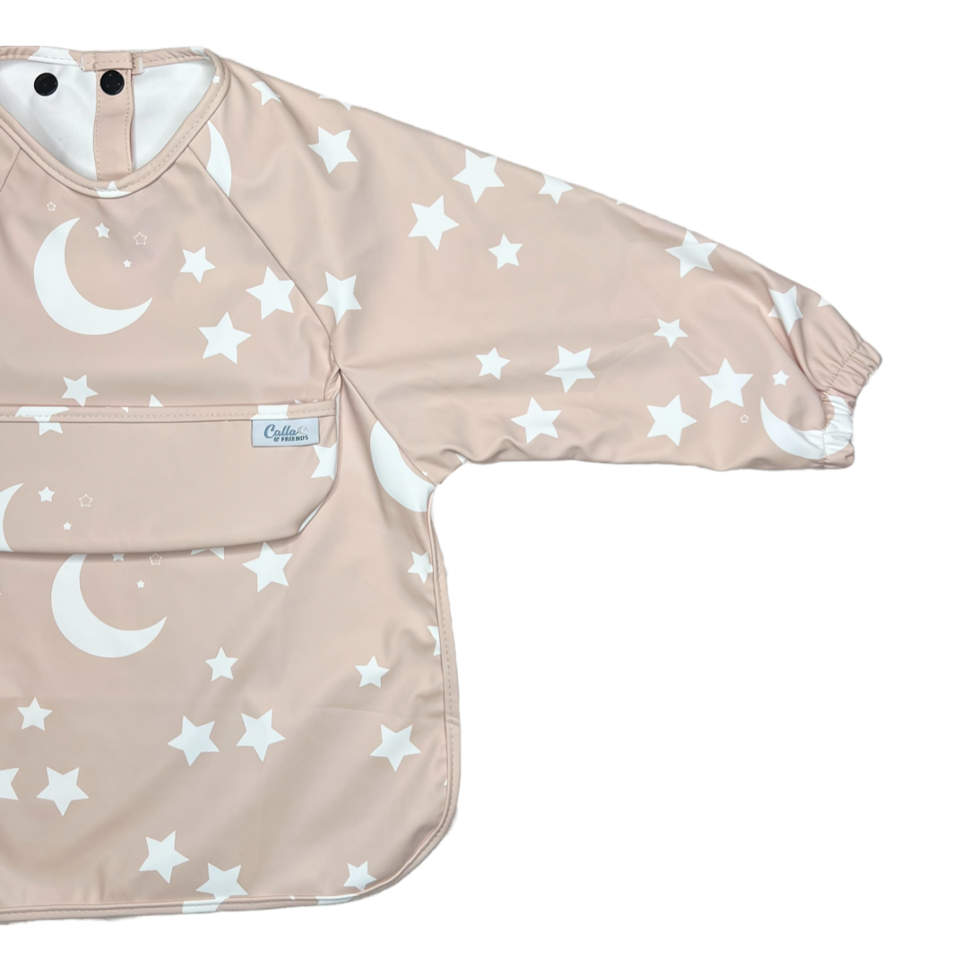 The Grayson Long Sleeve Bib - Starry Night: Powder Blue